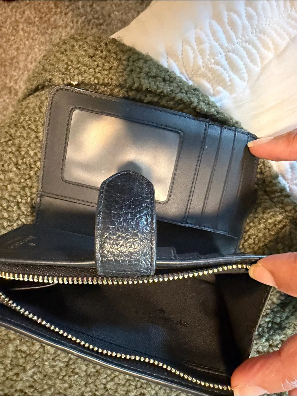 Kayla Large Triple Compartment Shoulder Bag with Matching Wallet
